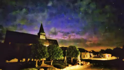 Samedi soir (11 mai 2024) Aurores Boréales dans le ciel de Vineuil 
